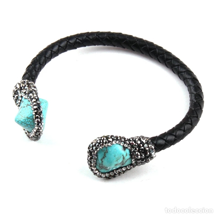 Joyeria: Pulsera Cuero y Piedra ENV&Iacute;O GRATIS!! - Foto 2