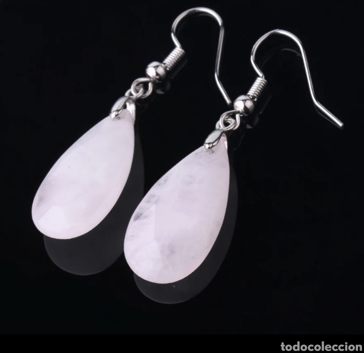 Joyeria: Pendientes Cuarzo Rosa ENV&Iacute;O GRATIS!! - Foto 1