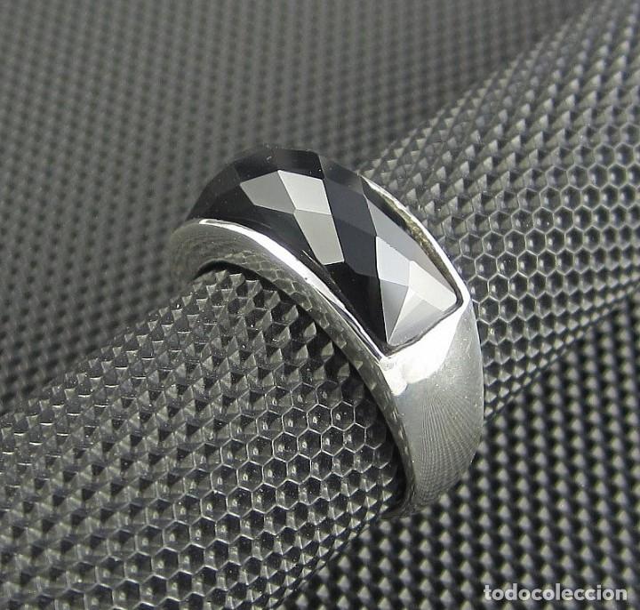 Joyeria: Anillo de &Oacute;nix facetado y Plata de ley - Foto 1