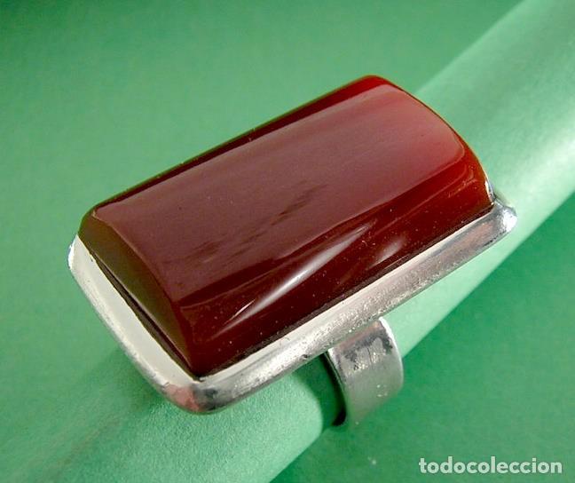 Joyeria: Anillo de Cornalina y Plata de ley - Foto 1