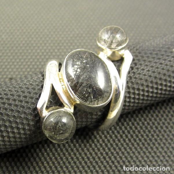 Joyeria: Anillo de Cuarzo rutilado y Plata de ley - Foto 1