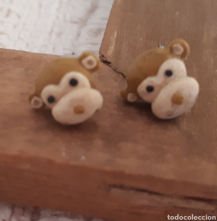 Schmuck: Pendientes monos arcilla polim&eacute;rica