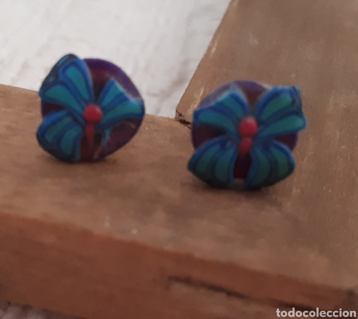 Joalharia: Pendientes lazo arcilla polim&eacute;rica