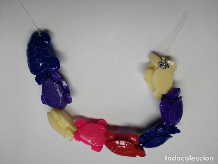 Joyeria: TIRA TORTUGAS DE RESINA EN COLORES.