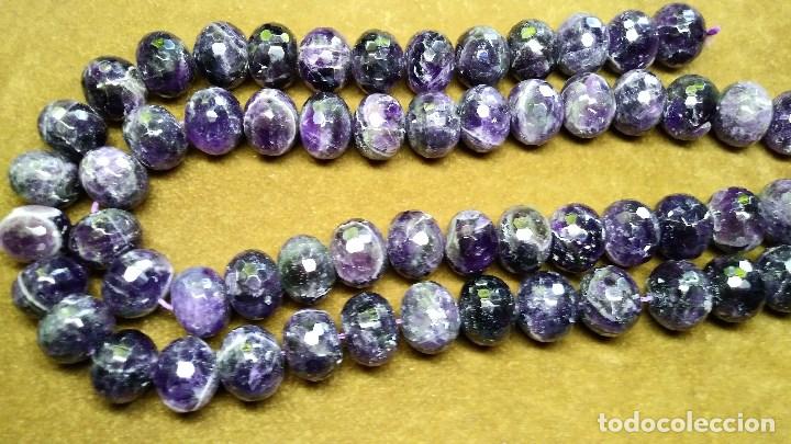 Gioielleria: TIRAS DE RONDELES FACETADOS DE AMATISTA NATURAL.