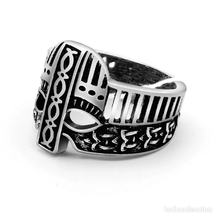Joyeria: Anillo casco vikingo germano - Foto 1