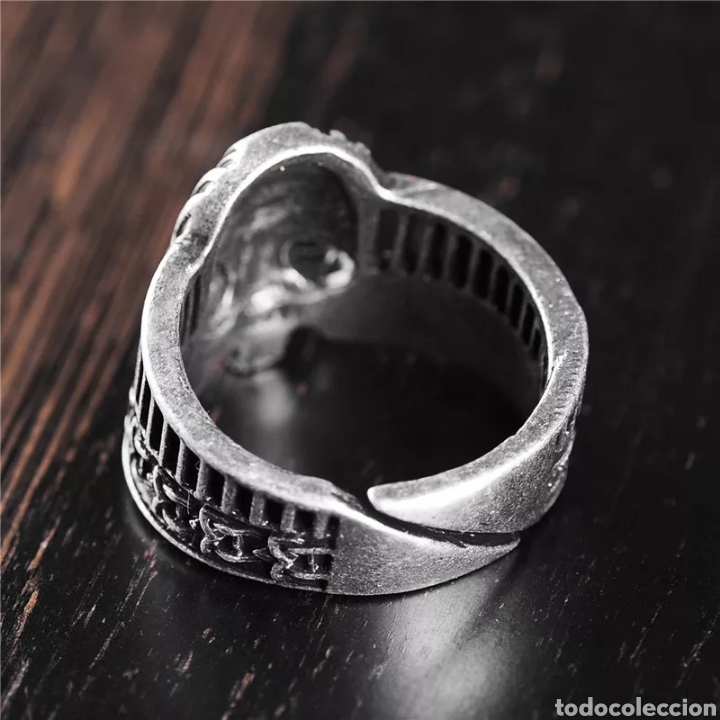 Joyeria: Anillo casco vikingo germano - Foto 4