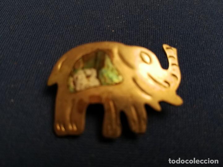 Joyeria: BROCHE - ALFILER ELEFANTE ESMALTE MEXICO - Foto 2