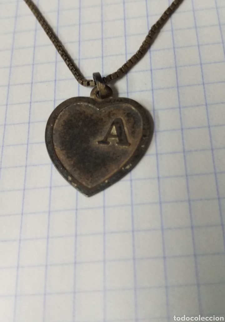 Joyeria: Cadena - colgante corazon con la A - Foto 1