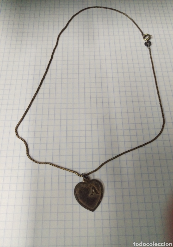Joyeria: Cadena - colgante corazon con la A - Foto 2