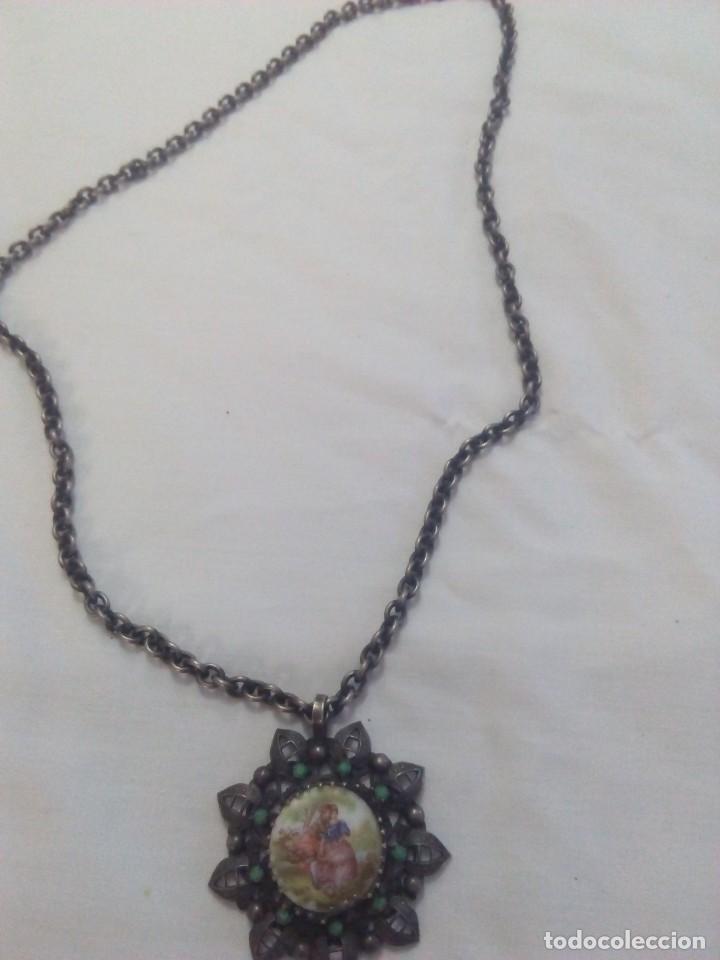 Joyeria: Cadena con colgante en porcelana antigua - Foto 2
