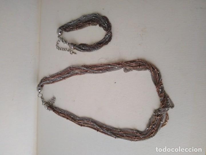 Joyeria: Collar y pulsera de metal - Foto 1
