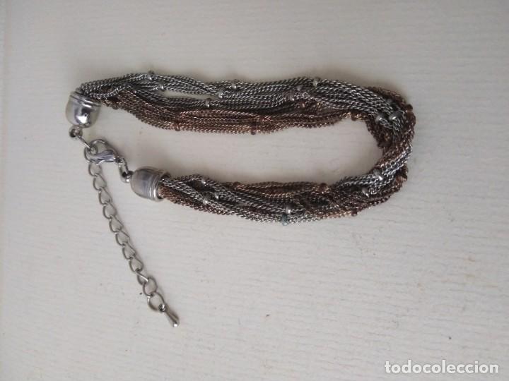 Joyeria: Collar y pulsera de metal - Foto 3