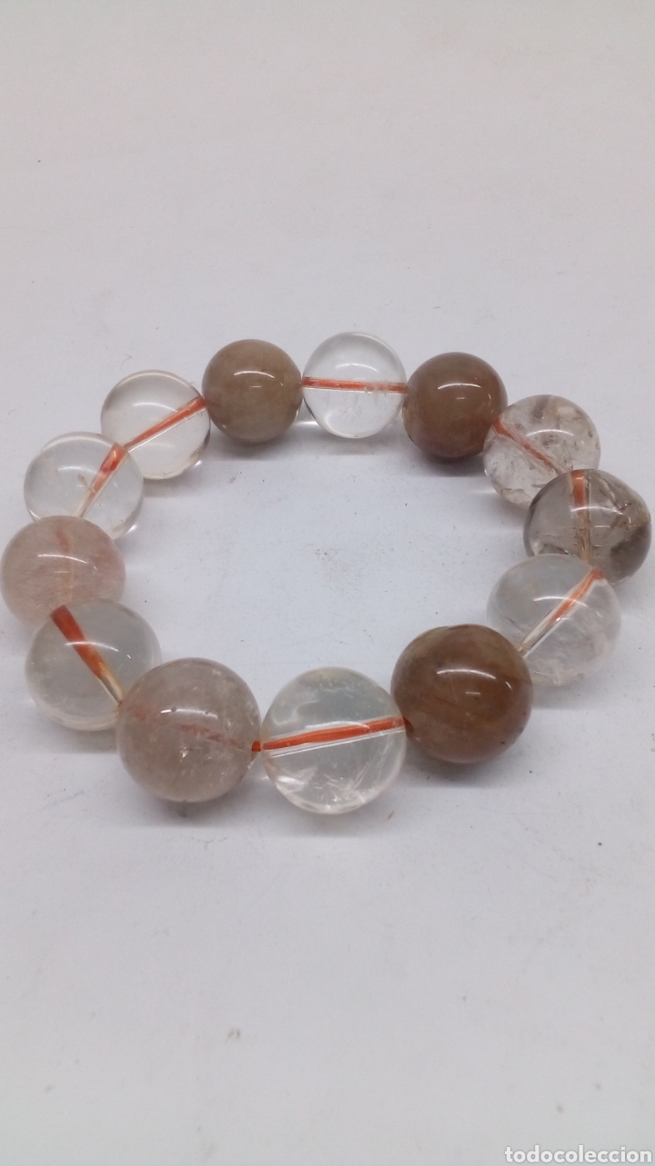 Schmuck: Pulsera de bolas de Quartz