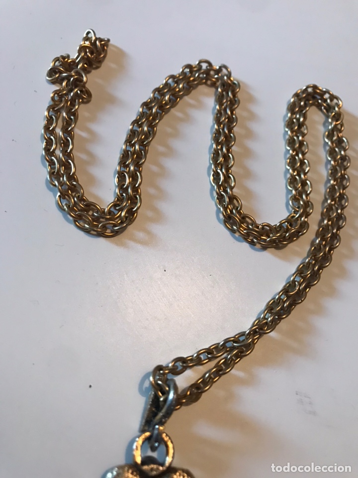 Joyeria: ANTIGUO COLLAR CON CRUZ EN CHAPA DE ORO - Foto 4