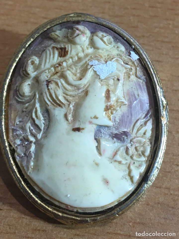 Joyeria: Antiguo camafeo chapado - Foto 3