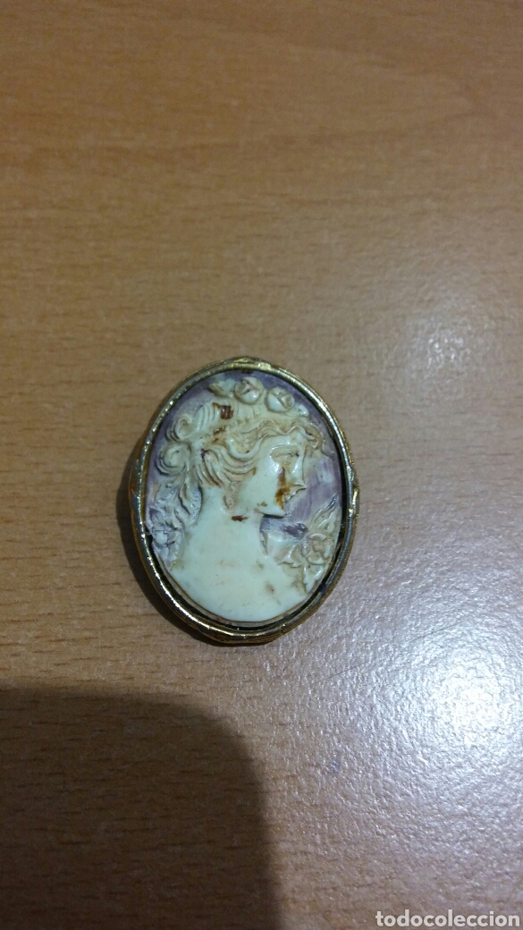 Joyeria: Antiguo camafeo chapado - Foto 1