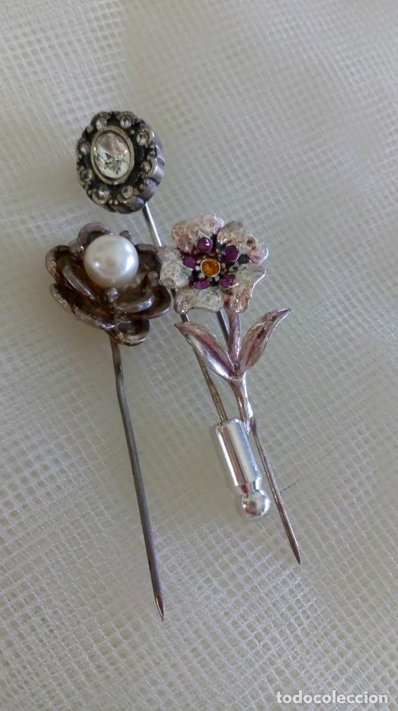 Joyeria: Tres alfileres de plata - Foto 2