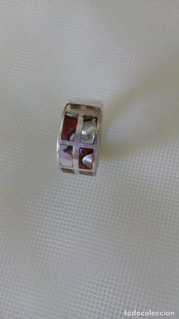 Joyeria: Anillo de plata con incrustaciones de n&aacute;car - Foto 8