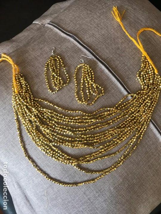 Joyeria: collar caracteristico de las cholas andinas, artesanal totalmente, con pendientes