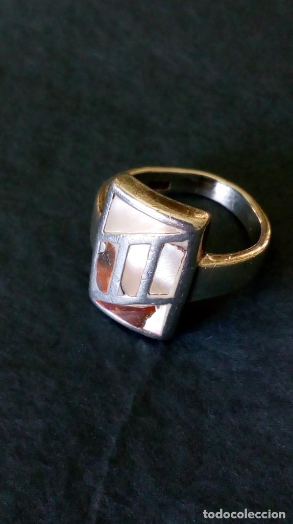 Joyeria: Anillo plata y n&aacute;car - Foto 1