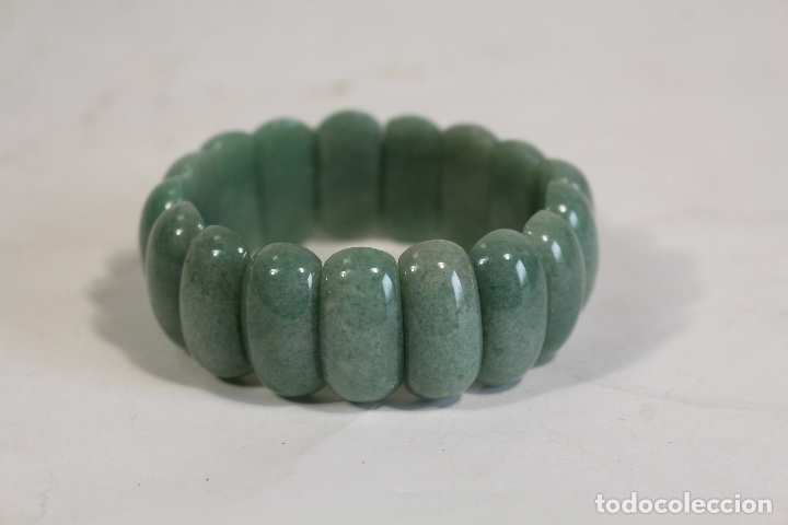 Joyeria: pulsera ajustable de cuarzo verde - Foto 1