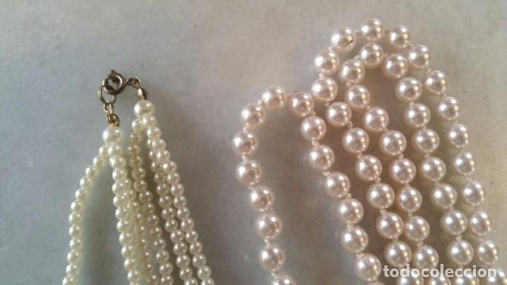 Joyeria: 2 COLLARES DE PERLAS DE IMITACION. - Foto 3