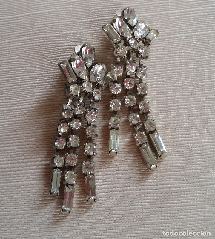 Joyeria: Pendientes  Vintage &ndash; strass de cristal - Foto 6
