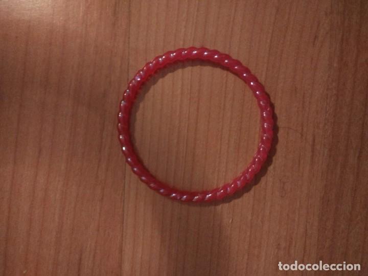 Joyeria: PULSERA PL&Aacute;STICO ROSA TRENZADA - Foto 1