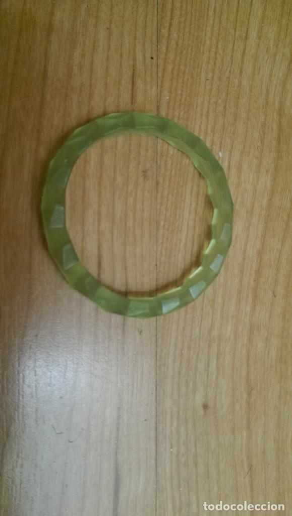Joyeria: PULSERA GOMA VERDE ROMBOS - Foto 1