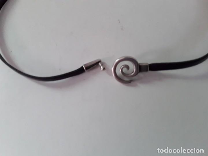 Joyeria: Collar de metal y cuero - Foto 6
