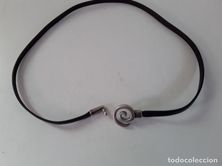 Joyeria: Collar de metal y cuero - Foto 7