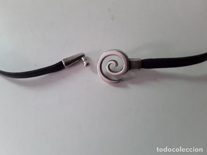 Joyeria: Collar de metal y cuero - Foto 9