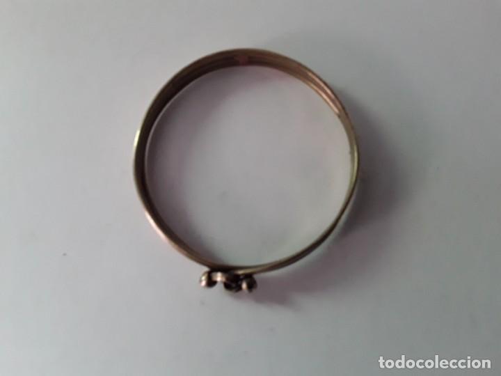 Joyeria: Pulsera de metal dorado, r&iacute;gida - Foto 2