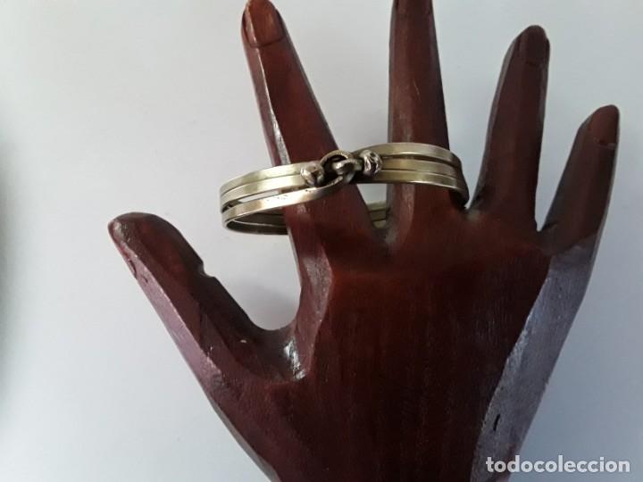 Joyeria: Pulsera de metal dorado, r&iacute;gida - Foto 4