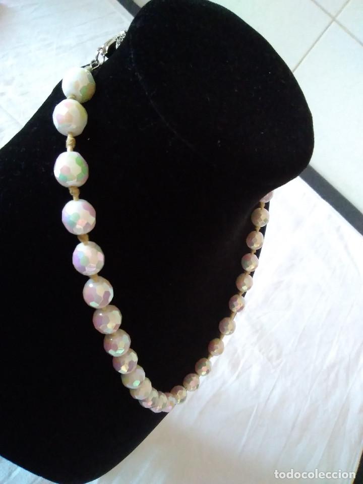 Joyeria: 23-ESPLENDIDO COLLAR ANTIGUO CRISTAL BLANCO - Foto 2