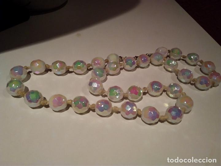 Joyeria: 23-ESPLENDIDO COLLAR ANTIGUO CRISTAL BLANCO - Foto 5