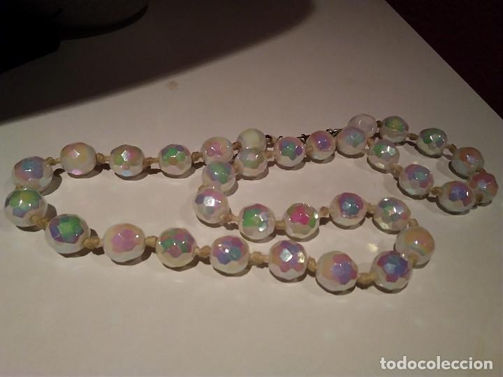 Joyeria: 23-ESPLENDIDO COLLAR ANTIGUO CRISTAL BLANCO - Foto 6