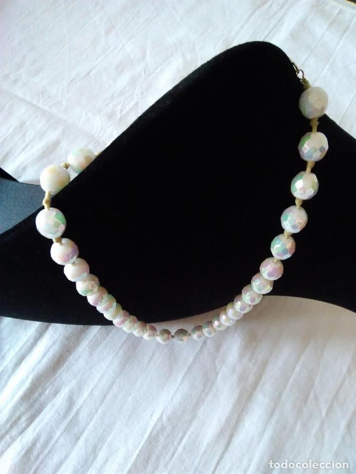 Joyeria: 23-ESPLENDIDO COLLAR ANTIGUO CRISTAL BLANCO - Foto 8