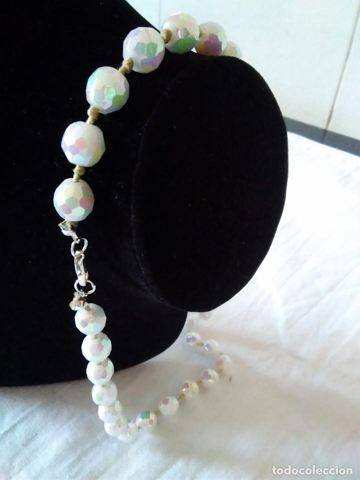 Joyeria: 23-ESPLENDIDO COLLAR ANTIGUO CRISTAL BLANCO - Foto 10