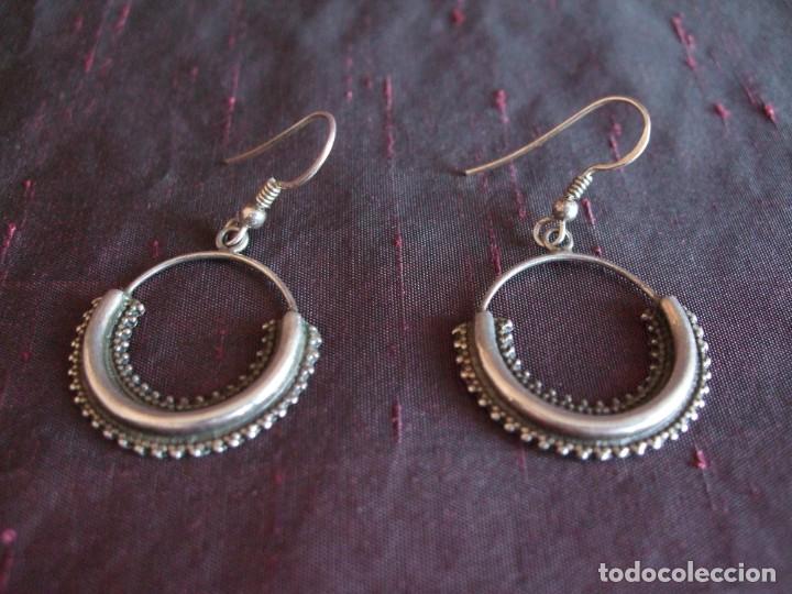 Joyeria: PENDIENTES , ZARCILLO , CRIOLLAS . AROS DE PLATA LABRADO - Foto 2