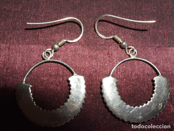 Joyeria: PENDIENTES , ZARCILLO , CRIOLLAS . AROS DE PLATA LABRADO - Foto 3