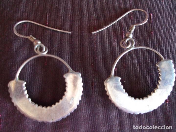 Joyeria: PENDIENTES , ZARCILLO , CRIOLLAS . AROS DE PLATA LABRADO - Foto 5