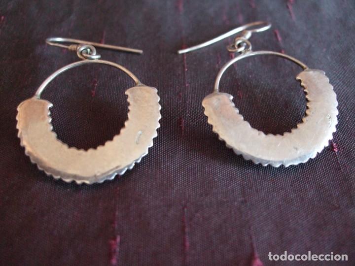 Joyeria: PENDIENTES , ZARCILLO , CRIOLLAS . AROS DE PLATA LABRADO - Foto 6