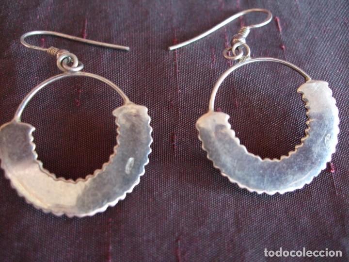 Joyeria: PENDIENTES , ZARCILLO , CRIOLLAS . AROS DE PLATA LABRADO - Foto 7