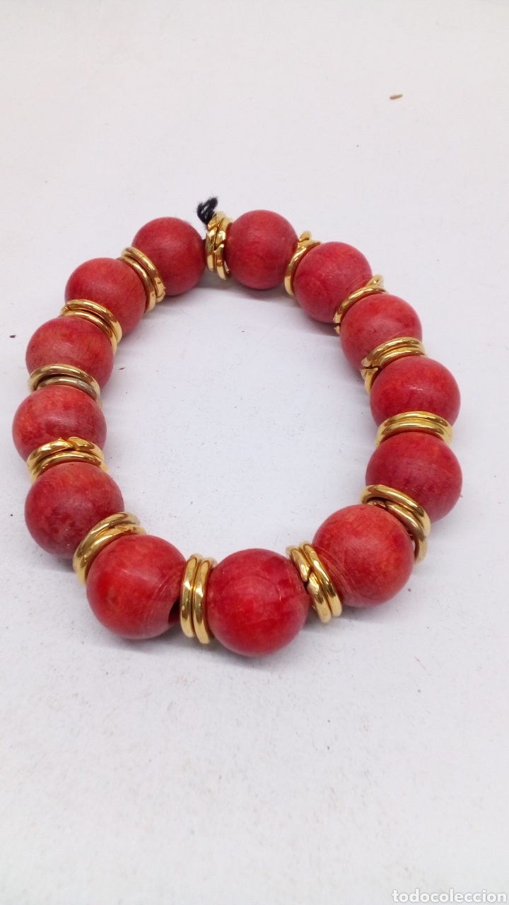 Joyeria: Pulsera bisuter&iacute;a madera - Foto 1