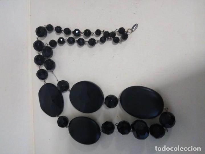 Joyeria: Collar piedras negras facetadas de la marca. MANGO - Foto 2