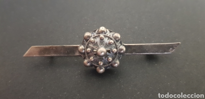 Joyeria: #650 Alfiler de plata con boton charro central 5cm - Foto 1