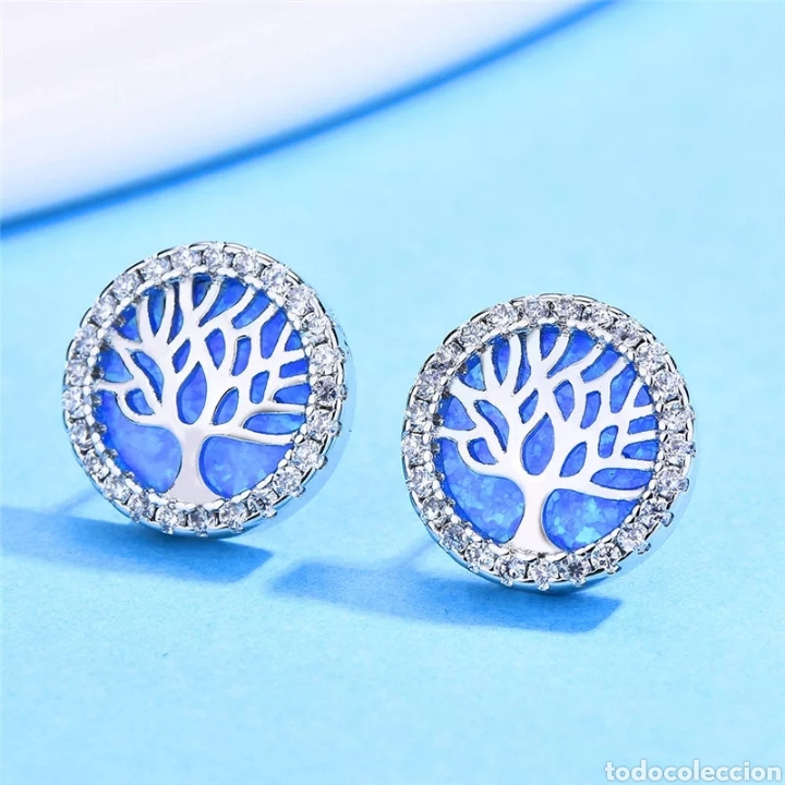 Joyeria: Pendientes de Plata y &Oacute;palo ENV&Iacute;O GRATIS!! - Foto 1