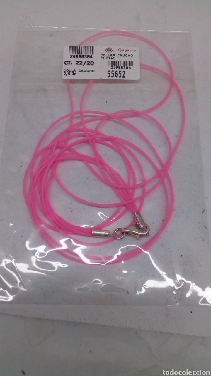 Joaillerie: Collar Guijarro de caucho y cierre plata